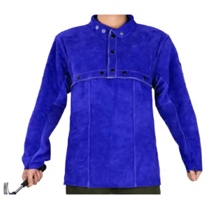 Veste de soudage en cuir de vachette fendu de qualité supérieure Vêtements de protection Veste de soudage résistante au feu - Product Image 2
