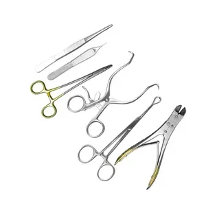 Ensemble d'instruments manuels endoscopiques en acier inoxydable pour lifting facial, réutilisables, classe II CE - Product Image 1