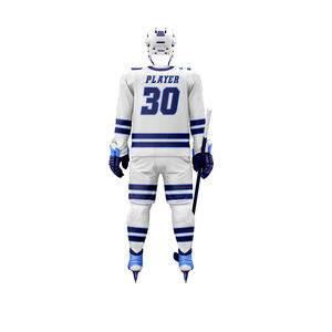 Vêtements de sport pour hommes OEM logo personnalisé haute qualité léger 100% polyester matériel uniforme de hockey sur glace ensembles évacuation de la sueur - Product Image 1