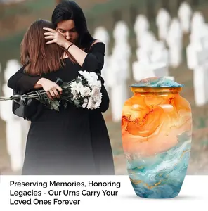 Urnes funéraires abstraites, urnes décoratives, urnes de crémation pour humains - Product Image 3