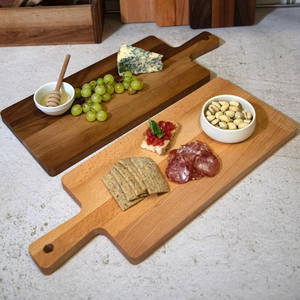 Planche à découper en bois de luxe avec marque personnalisée, options d'étiquetage privé et qualité d'exportation, acier inoxydable inclus - Product Image 1