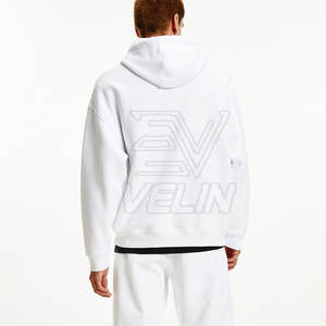 เสื้อฮู้ดผู้ชายผ้าฟลีซแบบ OEM ODM มีกระเป๋า เสื้อฮู้ดผู้ชายผ้าฟลีซอุ่นๆ ราคาขายส่งจำนวนมาก เสื้อฮู้ดสำหรับผู้ใหญ่ - Product Image 2