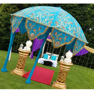 Parasols décoratifs Mehndi turcs, faits à la main en fibre de verre, légers, taille et couleur personnalisables, pour mariage et fête - Product Image 1
