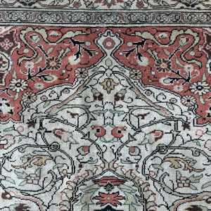 2x4.8 ft Vintage Turkish Small <b>Red</b> Brown Patchwork <b>Wool</b> Rug Eco Friendly with Latex Backing - Product Image 5
