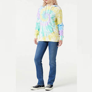 New Designs Women <b>Sweatshirts</b> Sublimated Style Long Sleeve <b>Sweatshirt</b> For <b>Girls</b> With Custom Logo Drop-Shoulder <b>Hoodies</b> For Woman - Product Image 2