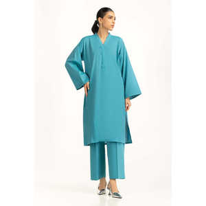 Conjunto Coordinado Floral Teñido en Hilo IPST-55055, Conjunto Casual de Dos Piezas en Crepé, Talla XS/XS, Estilo por Encima de la Rodilla para Verano - Product Image 2