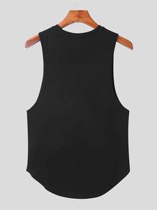 Lo último en camisetas sin mangas con logotipo personalizado para hombre, 100% poliéster, de secado rápido, talla grande, tejido de punto, la mejor calidad, hecho en Pakistán - Product Image 3