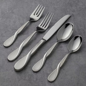 Cubiertos con Mango Trenzado Hechos a Mano con Acabado Plateado para Hoteles, Restaurantes, Cafeterías, Uso Doméstico y Cenas Informales de la India - Product Image 6