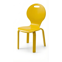 Chaise empilable ergonomique moderne en contreplaqué de bouleau ARSU, laquée, pour bébés et enfants, idéale pour l'école et l'hôtellerie – Offre Spéciale