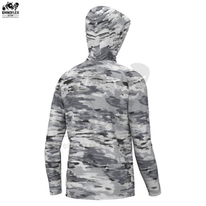 เสื้อฮู้ดลายพรางแบบมืออาชีพ สตรีทแวร์พื้นฐาน ผ้าฝ้ายผสม พิมพ์ลายดิจิทัลทั่วตัว เสื้อฮู้ดลายพรางสำหรับผู้ชาย - Product Image 3