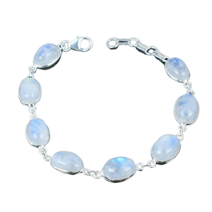Handmade Silver Boho Style <b>Bracelet</b> Jewelry 925 Sterling Silver <b>Moonstone</b> Gemstone Trending <b>Bracelet</b> Jewelry For Women Gift For - Product Image 1