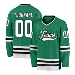 Venta Premium caliente logotipo personalizado sublimación Hockey sobre hielo Jersey diseño de fábrica de alta calidad transpirable secado rápido Unisex adultos - Product Image 5