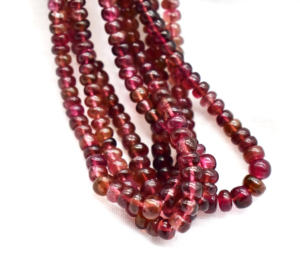 Perles de tourmaline rose foncé naturelles rondes polies lisses 6 - 8 mm Plus de tailles disponibles Perles véritables cristal - Product Image 5