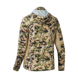 Sudadera CON CAPUCHA DE PESCA sublimada de camuflaje UPF 50 + para hombre, camisa impermeable de manga larga de secado rápido, 100% poliéster, máscara facial, característica transpirable - Product Image 2