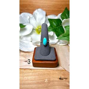 Sheryl Martinez Highgrade Kingman <b>Turquoise</b> & Sterling Silver <b>Ring</b> for Everyday Wear - Product Image 3