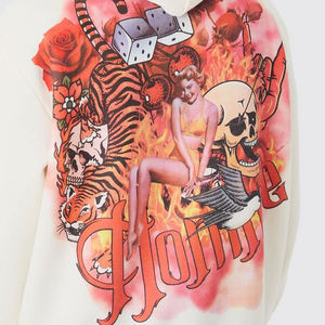 Sudadera con capucha con patrón lavado ácido Retro para hombre de marca personalizada nueva tendencia 100% algodón polar invierno talla 3XL sin cordón - Product Image 2