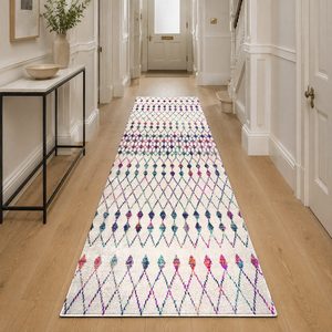 Alfombra de Chenilla Lavable a Máquina con Estampado Digital Tradicional Anatolia en Gris Plateado, Antideslizante, Modelo LXDP-0111 de RUGS DEPOT, Venta al Por Mayor - Product Image 5