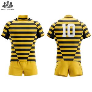 Nouveauté 2025 – Ensembles d'uniformes de rugby pour hommes grandes tailles, qualité supérieure, respirants, écologiques, personnalisables OEM, 100 % polyester, séchage rapide - Product Image 1