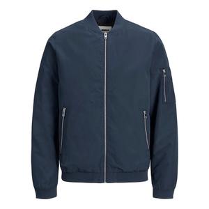 Chaqueta Bomber Clásica Ligera para Hombre, Color Sólido, Cierre de Cremallera, Cuello Alto Informal, Ropa Exterior - Product Image 3