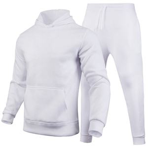 Logotipo personalizado de alta calidad 2025 Entrenamiento personalizado Jogging Cómodo Cremallera Sudaderas con capucha Trajes Conjunto de dos piezas Chándales para hombres - Product Image 2