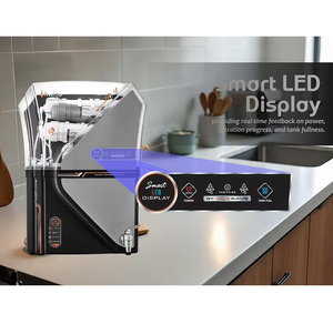 เครื่องฟอกระบบรีเวิร์สออสโมซิสผันสีเงินสีดำใสรูปผีเสื้อพร้อม2025เมมเบรนที่ยาวนาน - Product Image 3