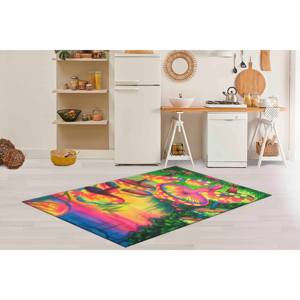 Tapis imprimé en 3D motif champignon - Tapis en chenille cool, classique, tendance, antidérapant - Product Image 3