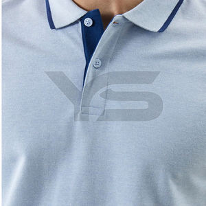 Maillot décontracté à la mode pour homme pour polo-Chemise de golf respirante avec motif solide, teint en plaine, méthode de tissage non tissé ODM - Product Image 5