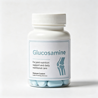 Étiquettes de bouteilles de glucosamine Haoxuan, autocollants imprimés en relief, imperméables, pour l'emballage des compléments articulaires