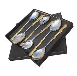 Nouvel arrivage Ensemble de couverts à salade en acier inoxydable de haute qualité Couverts Artisanat Vente à chaud Ensemble de 6 pièces - Product Image 4