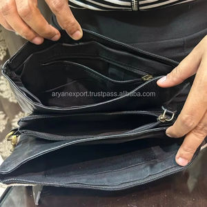 Bolso de mano de cuero de vaca de alta calidad, bolso cruzado multiusos, pelo Real en cuero genuino, bolso de hombro con doble cremallera - Product Image 6