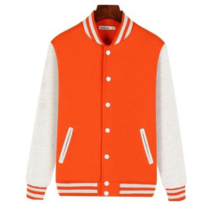 OEM Custom Logo Embroidery <b>Bomber</b> <b>Jackets</b> Leather Sleeves Retro Letterman Baseball <b>Varsity</b> <b>Jacket</b> for <b>Men</b> - Product Image 1