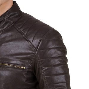 Veste en cuir d'agneau véritable pour homme de haute qualité, personnalisée, tendance, avec logo personnalisé, veste pour homme - Product Image 3