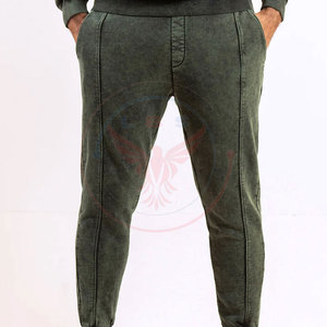 Servicio OEM, Último Diseño, Chándales Ligeros y Transpirables con Capucha para Hombre, Lavado Ácido, Color Sólido, Oferta - Product Image 3