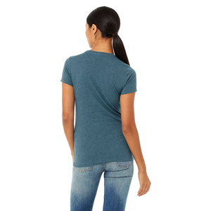 T-shirts pour femmes les plus vendus, tissu doux 100% coton, coupe ajustée, respirant, vêtements d'extérieur d'été, logo personnalisé, service OEM - Product Image 5