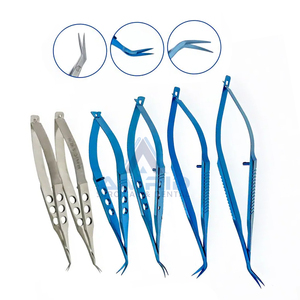 Ophthalmic Scissors Castroviejo Corneal Scissors Left/Right Manual <b>Titanium</b> Ophthalmic Surgical Instrument Set - Product Image 4