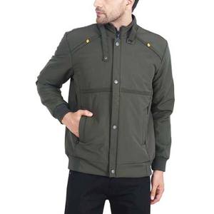 Chaqueta de bombardero de gran tamaño para hombre, chaquetas de bombardero de nailon de poliéster impermeables a prueba de viento de Color sólido de alta calidad personalizadas - Product Image 6