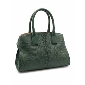 AP IDEA MODA Borsa Strutturata con Chiusura a Patta Stile Elegante Vera Pelle Coccodrillo e Dollaro Made in Italy Capacità 3L+ - Product Image 4