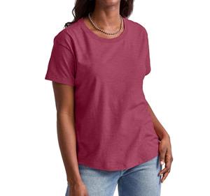 Moda desgaste estilo Casual diario mujeres manga corta Camisetas cuello redondo 100% algodón camiseta personalizada - Product Image 2