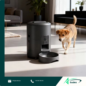 Sudex Q0292L Auto Cat Dog Feeder With Camera <b>Smart</b> WiFi App Timed Dry Food Dispenser Diet Portion Meal Control Stainless Steel - Product Image 1