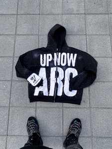 Conjunto Deportivo Personalizado con Capucha y Cremallera, Estilo Lavado Ácido, Pantalones Deportivos Acampanados y Sudadera con Capucha para Hombre - Product Image 3