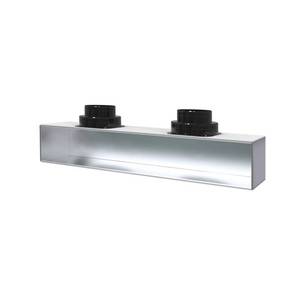 Plénum isolé pour climatiseur Tecnosystemi, abaissement pour raccordement supérieur, pour diffuseur linéaire à 4 fentes - Product Image 3