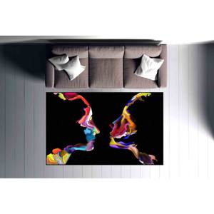 Alfombra de Chenilla con Silueta Abstracta: Decoración Moderna para el Hogar, Alfombra Suave No Tejida - Product Image 2