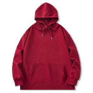 Sweat à capuche en molleton de coton lourd de luxe pour femmes, logo personnalisé brodé, imprimé, vêtements décontractés d'hiver, tissu tricoté à capuche avant - Product Image 2