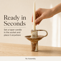 Support de bougie en céramique artisanal rétro, effet fourré, pour décoration intérieure, aromathérapie, hôtels, vente en gros OEM