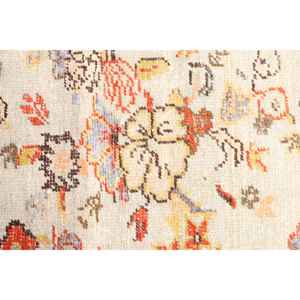 Tapis turc vintage 2,4x4,7 pi (74x144 cm), tapis patchwork jaune et rouge - Product Image 5