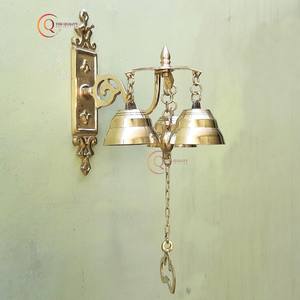 Cloche de porte en métal Vintage minimaliste avec bouton de porte cintre arbre de noël cloches ensemble de 3 pièces maison hôtel complexe décor - Product Image 1