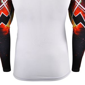 Créez votre propre rashguard MMA personnalisé pour homme, manches longues, coupe ajustée, respirant, séchage rapide, col rond, vêtements d'entraînement - Product Image 5