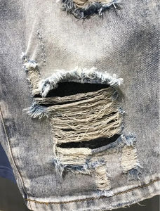 Streetwear Manufacturer <b>Baggy</b> Jeans American Fashion Mud Wash Jorts Denim <b>Shorts</b> Custom Jean Pants for <b>Men</b> - Product Image 3