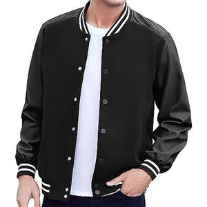 Meilleure vente veste universitaire professionnelle Unique respirant de haute qualité laine tissu Patchwork motif personnalisé noir Design - Product Image 1