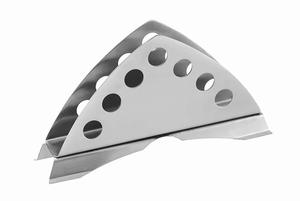 Porta Servilletas Moderno de Acero Inoxidable con Diseño Triangular, Organizador de Mesa Duradero y Estable para Bares, Restaurantes, Hoteles y Hogar - Product Image 3